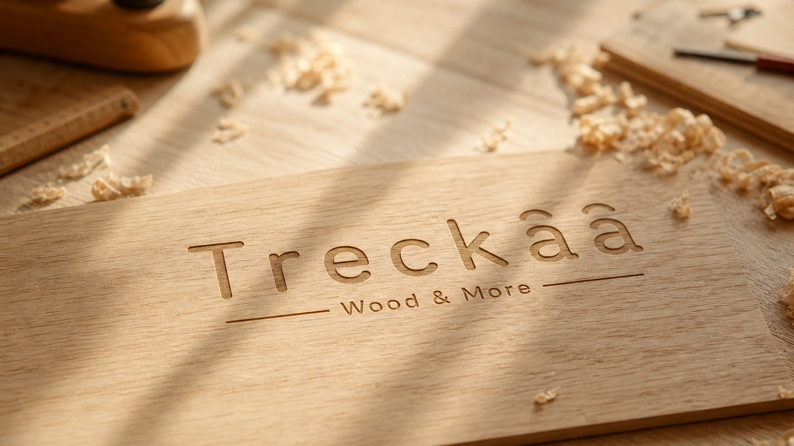 إيدين حرفي بيصقّلوا خشب في ورشة Treckââ — نور دافي ونشارة وحرفة.